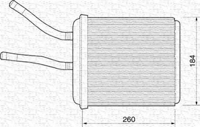 MAGNETI MARELLI 350218218000 -  Теплообменник, отопление салона